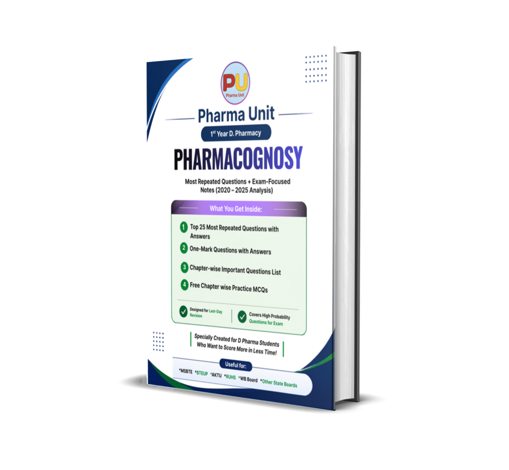 Pharmacognosy Complete IMP Pdf Notes – Pharma Unit