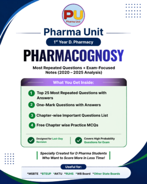 Pharmacognosy Complete IMP Pdf Notes
